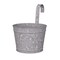 Panacea Panacea 6 in. H X 8 in. D Steel Over The Rail Planter Galvanized, PK6 83230 - alternate 1